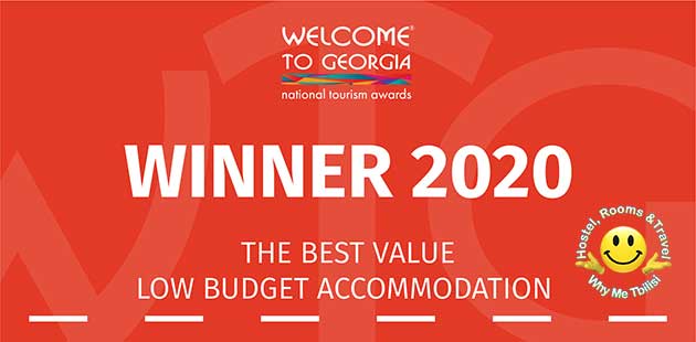 Welcome to Georgia Best Value Low Budget Accommodation Award 2020 Winner Why Me Tbilisi